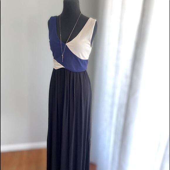 Anthropologie Maeve Elysian Color Block Maxi Dress - Picture 16 of 16